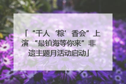 “千人‘粽’香会”上演 “最镇海等你来”非遗主题月活动启动