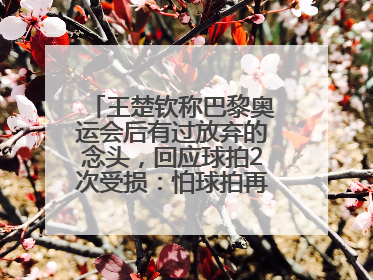 王楚钦称巴黎奥运会后有过放弃的念头，回应球拍2次受损：怕球拍再坏用副板练习
