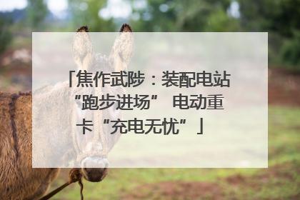 焦作武陟：装配电站“跑步进场” 电动重卡“充电无忧”