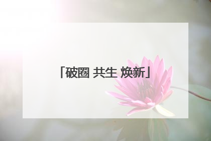 破圈 共生 焕新