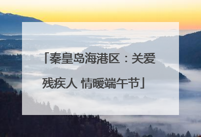 秦皇岛海港区：关爱残疾人 情暖端午节