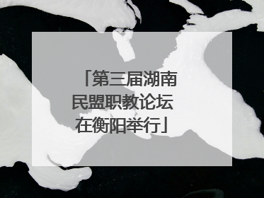 第三届湖南民盟职教论坛在衡阳举行