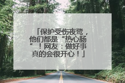 保护受伤夜鹭，他们都是“热心肠”！网友：做好事真的会很开心！