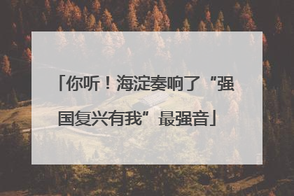 你听！海淀奏响了“强国复兴有我”最强音