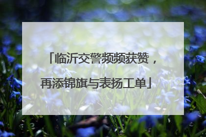 临沂交警频频获赞，再添锦旗与表扬工单