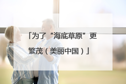 为了“海底草原”更繁茂（美丽中国）