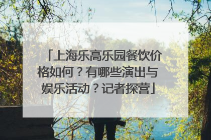 上海乐高乐园餐饮价格如何？有哪些演出与娱乐活动？记者探营