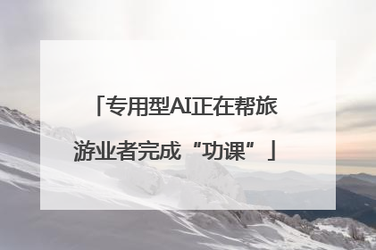专用型AI正在帮旅游业者完成“功课”