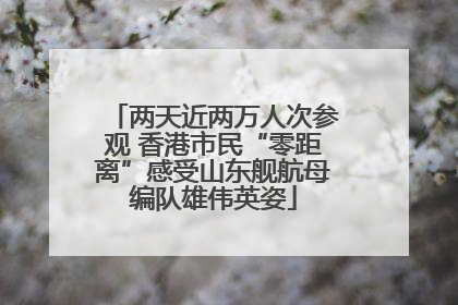 两天近两万人次参观 香港市民“零距离”感受山东舰航母编队雄伟英姿