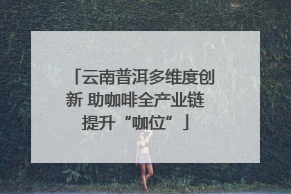云南普洱多维度创新 助咖啡全产业链提升“咖位”