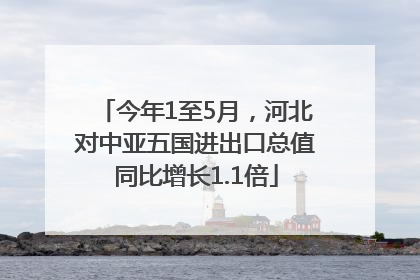 今年1至5月，河北对中亚五国进出口总值同比增长1.1倍