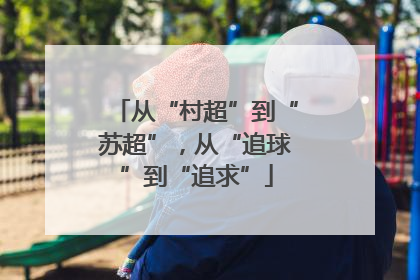 从“村超”到“苏超”，从“追球”到“追求”