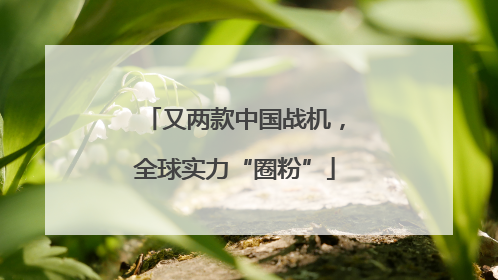 又两款中国战机，全球实力“圈粉”