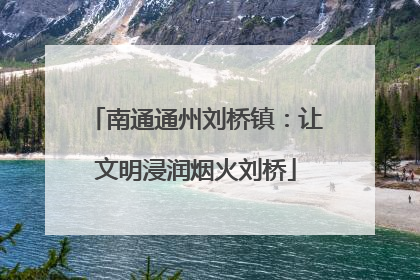 南通通州刘桥镇：让文明浸润烟火刘桥