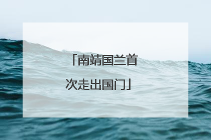 南靖国兰首次走出国门