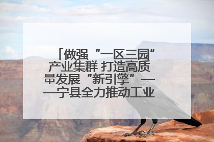 做强“一区三园”产业集群 打造高质量发展“新引擎”——宁县全力推动工业经济提质增效