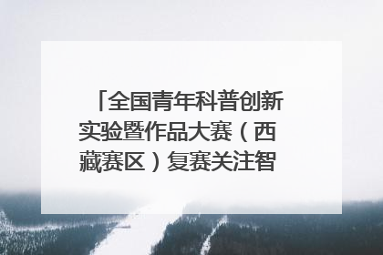 全国青年科普创新实验暨作品大赛（西藏赛区）复赛关注智慧环保等主题