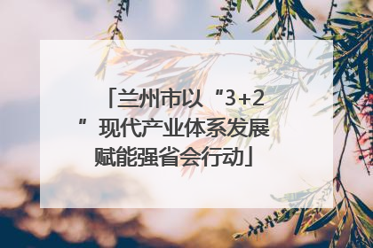 兰州市以“3+2”现代产业体系发展赋能强省会行动