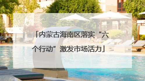内蒙古海南区落实“六个行动”激发市场活力