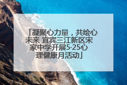 凝聚心力量，共绘心未来 宜宾三江新区宋家中学开展5·25心理健康月活动