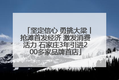 坚定信心 勇挑大梁丨抢滩首发经济 激发消费活力 石家庄3年引进200多家品牌首店