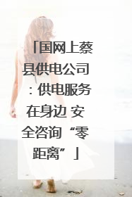 国网上蔡县供电公司：供电服务在身边 安全咨询“零距离”