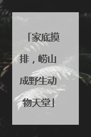 家底摸排，崂山成野生动物天堂