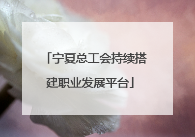 宁夏总工会持续搭建职业发展平台