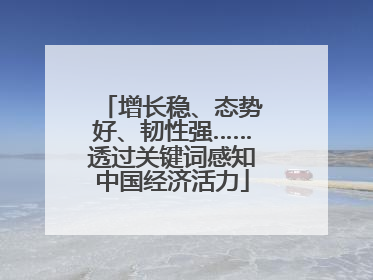 增长稳、态势好、韧性强……透过关键词感知中国经济活力