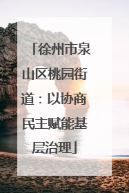 徐州市泉山区桃园街道：以协商民主赋能基层治理