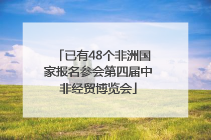 已有48个非洲国家报名参会第四届中非经贸博览会
