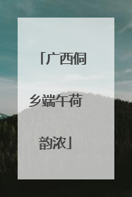 广西侗乡端午荷韵浓