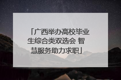 广西举办高校毕业生综合类双选会 智慧服务助力求职