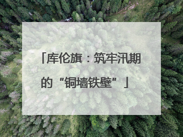 库伦旗：筑牢汛期的“铜墙铁壁”