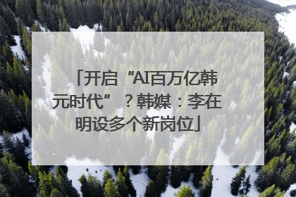 开启“AI百万亿韩元时代”？韩媒：李在明设多个新岗位