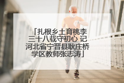扎根乡土育桃李 三十八载守初心 记河北省宁晋县耿庄桥学区教师张志涛