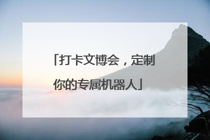 打卡文博会，定制你的专属机器人