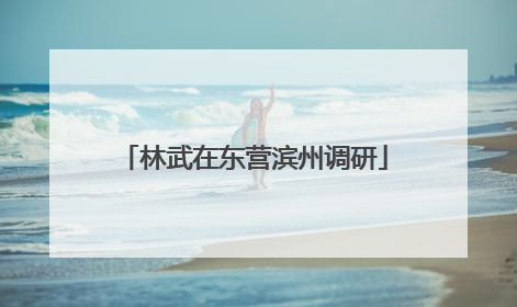 林武在东营滨州调研