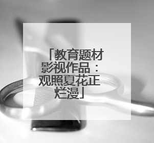 教育题材影视作品：观照夏花正烂漫