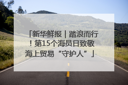 新华鲜报｜踏浪而行！第15个海员日致敬海上贸易“守护人”