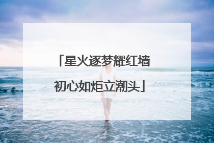 星火逐梦耀红墙 初心如炬立潮头