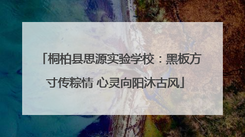 桐柏县思源实验学校：黑板方寸传粽情 心灵向阳沐古风