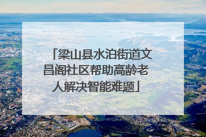 梁山县水泊街道文昌阁社区帮助高龄老人解决智能难题