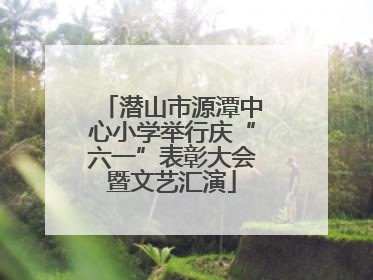 潜山市源潭中心小学举行庆“六一”表彰大会暨文艺汇演