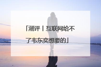 潮评丨互联网给不了韦东奕想要的