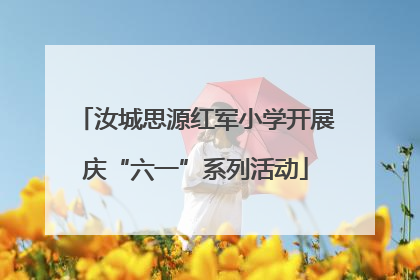 汝城思源红军小学开展庆“六一”系列活动