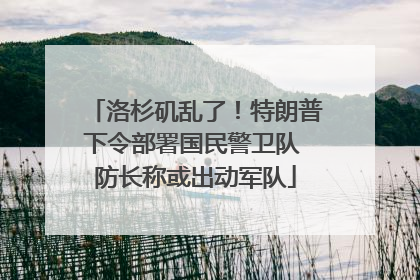 洛杉矶乱了！特朗普下令部署国民警卫队 防长称或出动军队