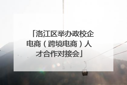 洛江区举办政校企电商（跨境电商）人才合作对接会