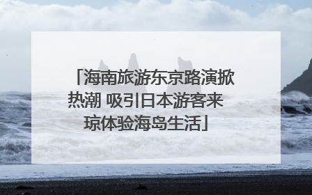 海南旅游东京路演掀热潮 吸引日本游客来琼体验海岛生活