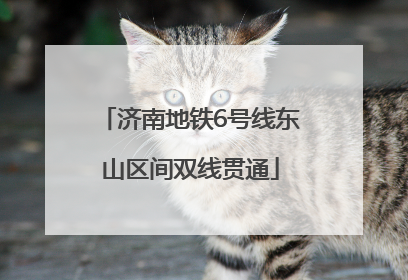 济南地铁6号线东山区间双线贯通